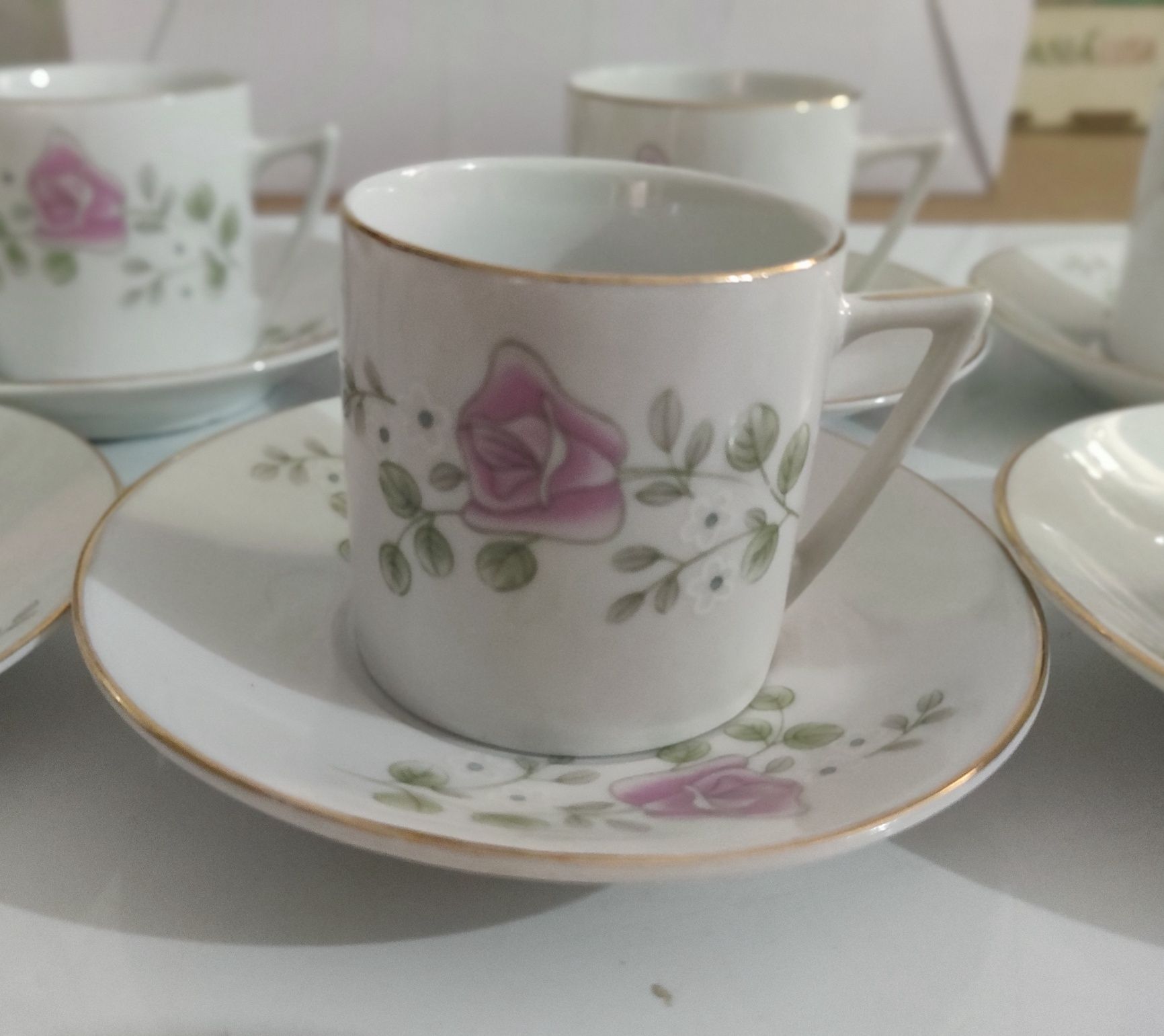 Conjunto/Serviço café «vintage» em porcelana chinesa