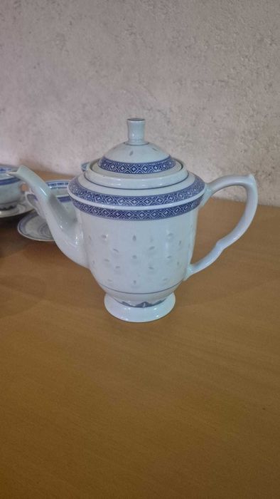 Conjunto de chá 6 pessoas - Louça Chinesa - Bago de arroz
