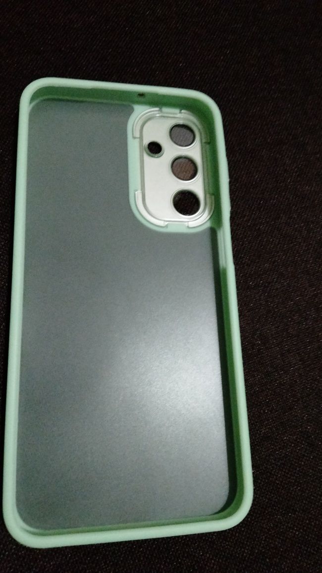 Etui plecki do Samsung A25 nowe, zielone brzegi