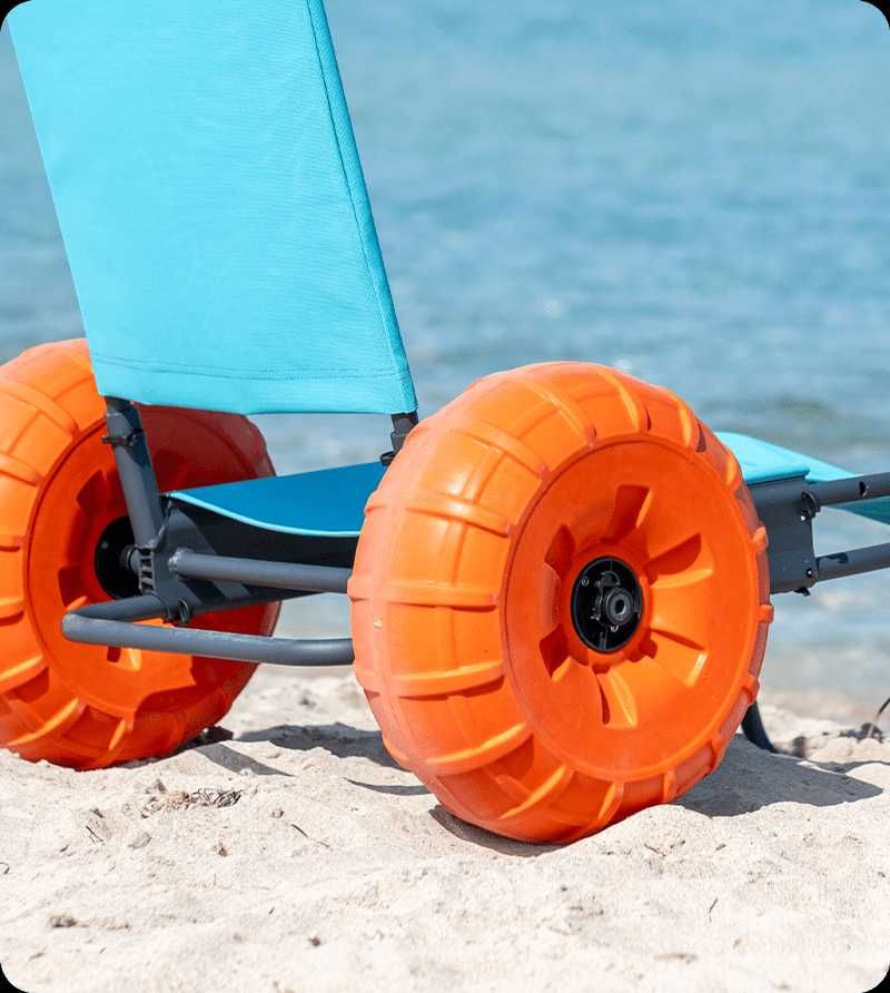 Wózek Inwalidzki Plażowo- Wodny Beach Star udźwig 120 kg NOWOŚĆ