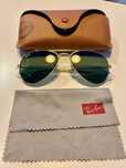 Óculos de sol Ray-Ban Aviator Large Metal 55-14 impecável