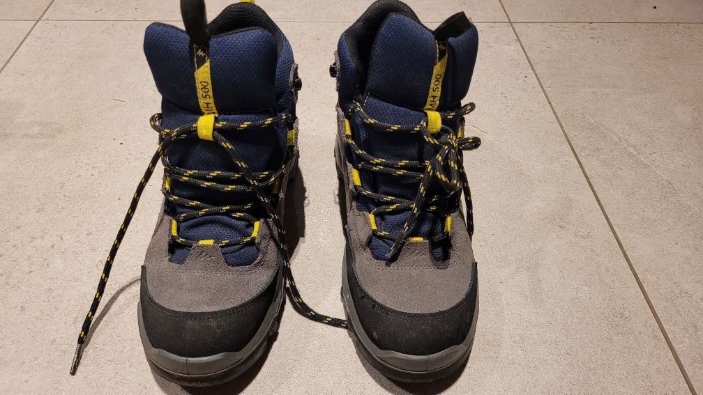Solidne skórzane buty trekkingowe Quechua rozm. 39 (realnie 38)