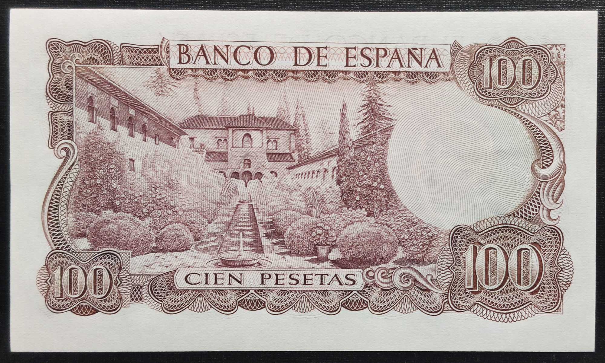 100 pesetas 1970 Hiszpania stan 1 UNC