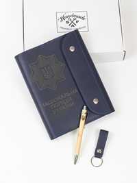 Шкіряний блокнот (щоденник) з індивідуальним гравіюванням