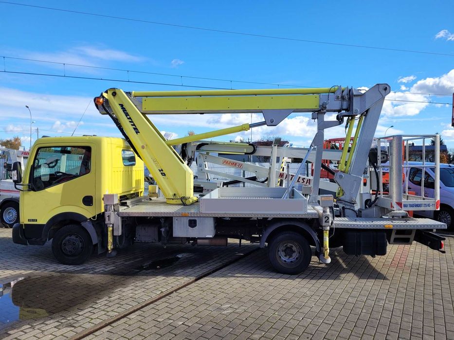 nissan podnośnik koszowy zwyżka 20 m multitel mj 201 gsr cte socage