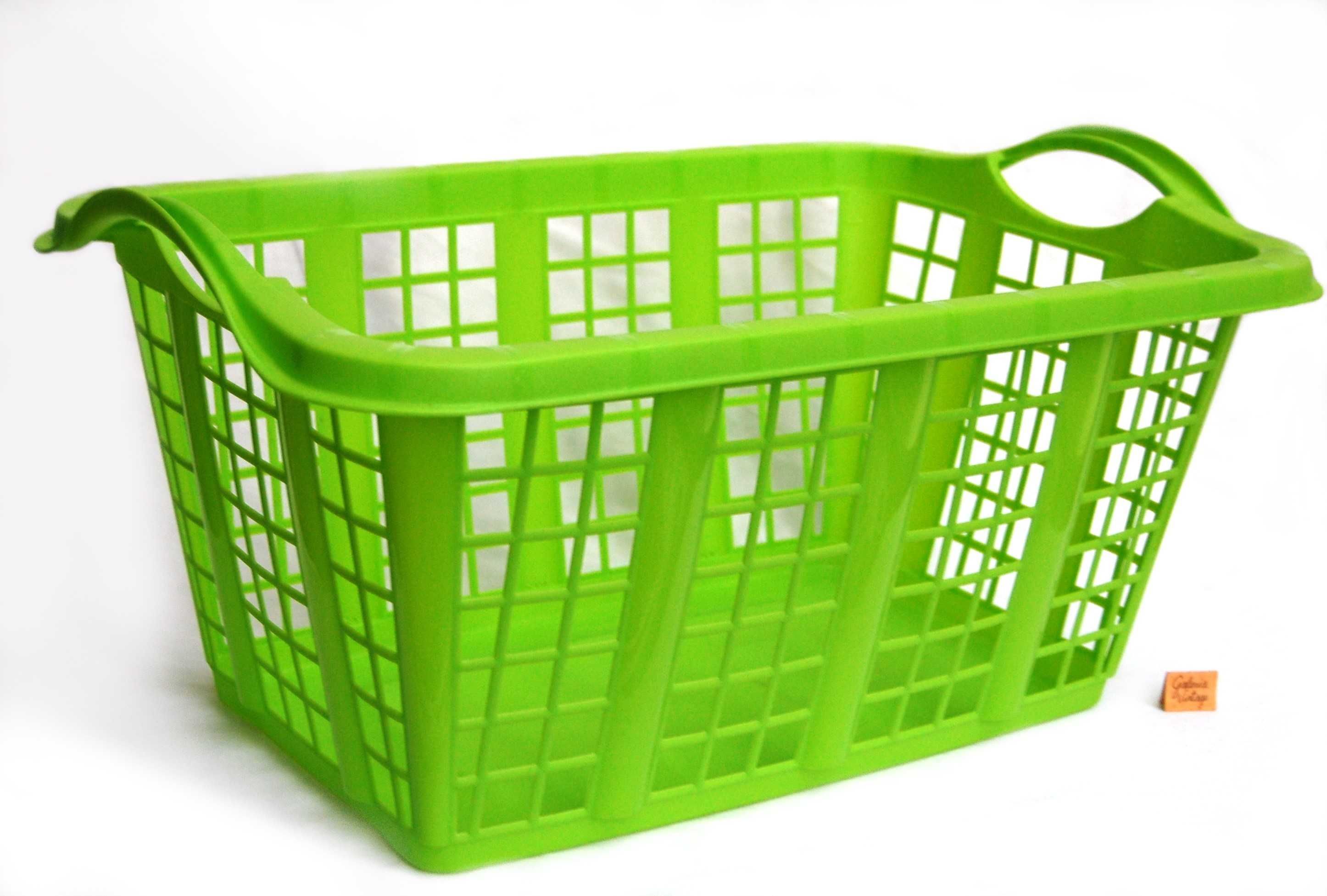 AquaPur nowy kosz na pranie 37l plastikowy, limonkowa zieleń, zielony