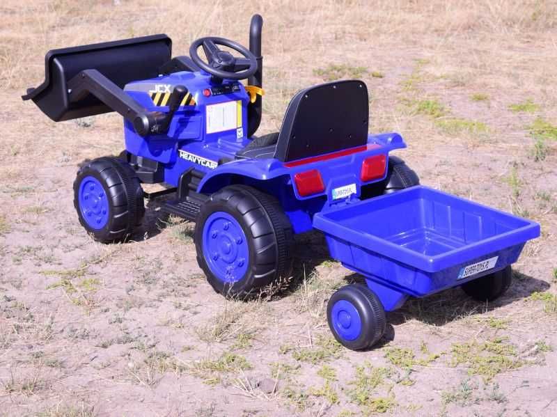 Autko TRAKTOR NA AKUMULATOR Z PRZYCZEPĄ dzieci zabawka jeździk RC
