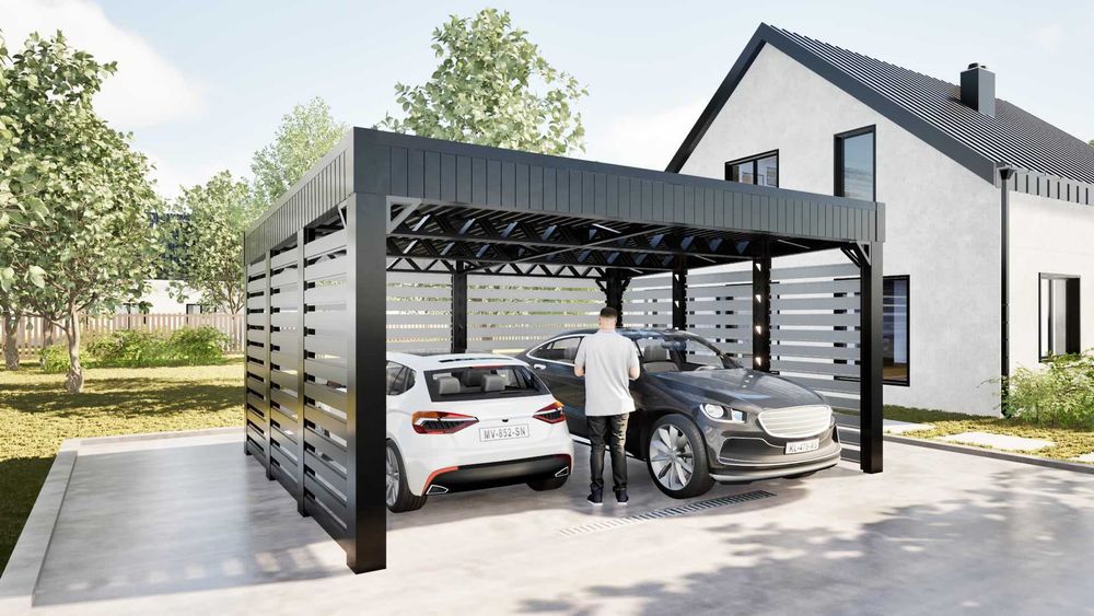 CARPORT 6x5m, wiata garażowa, zadaszenie