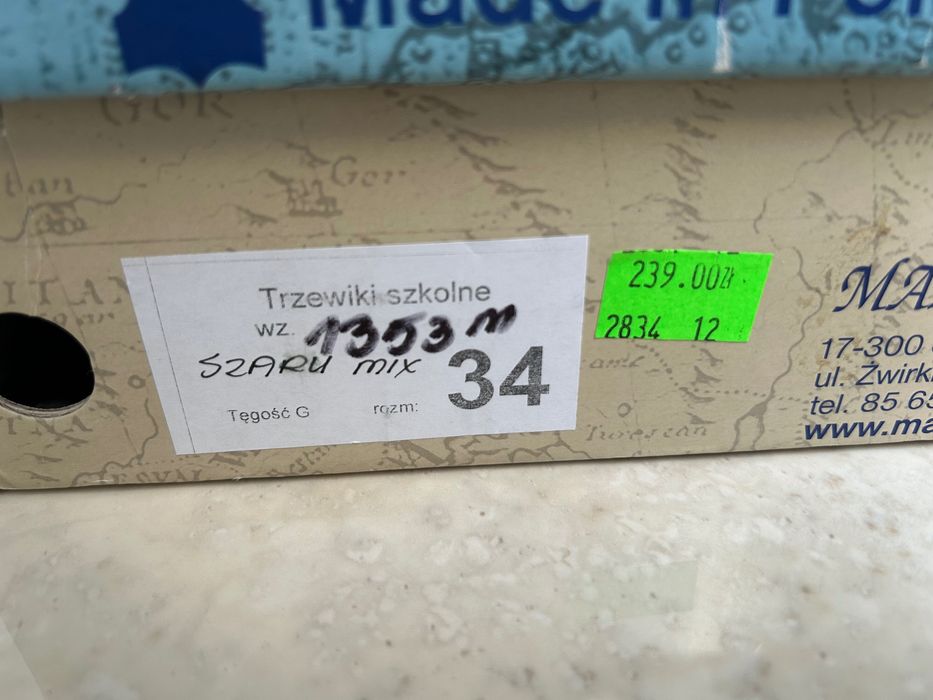 Buty zimowe skóra i wełna owcza rozmiar 34