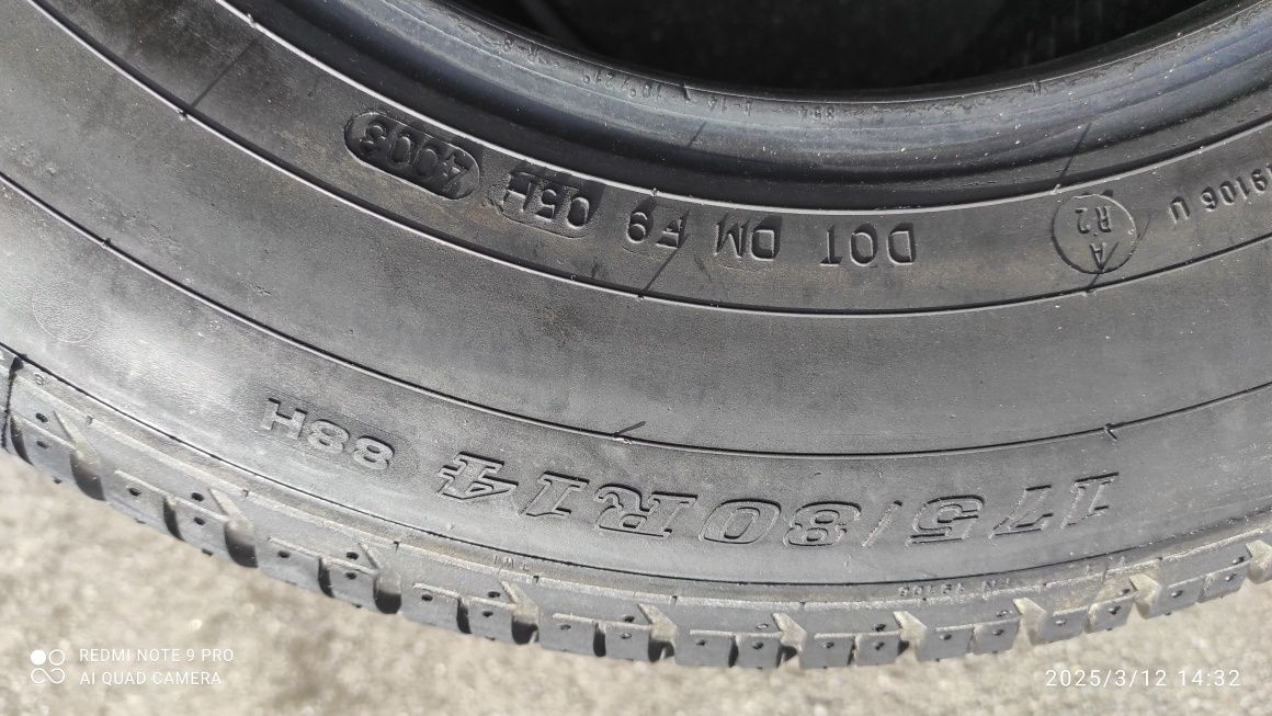Шины 175/80/14 Dunlop sp sport 200