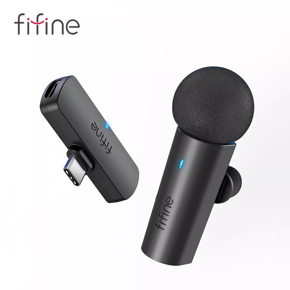 Микрофон петличный профессиональный беспроводной Fifine M6