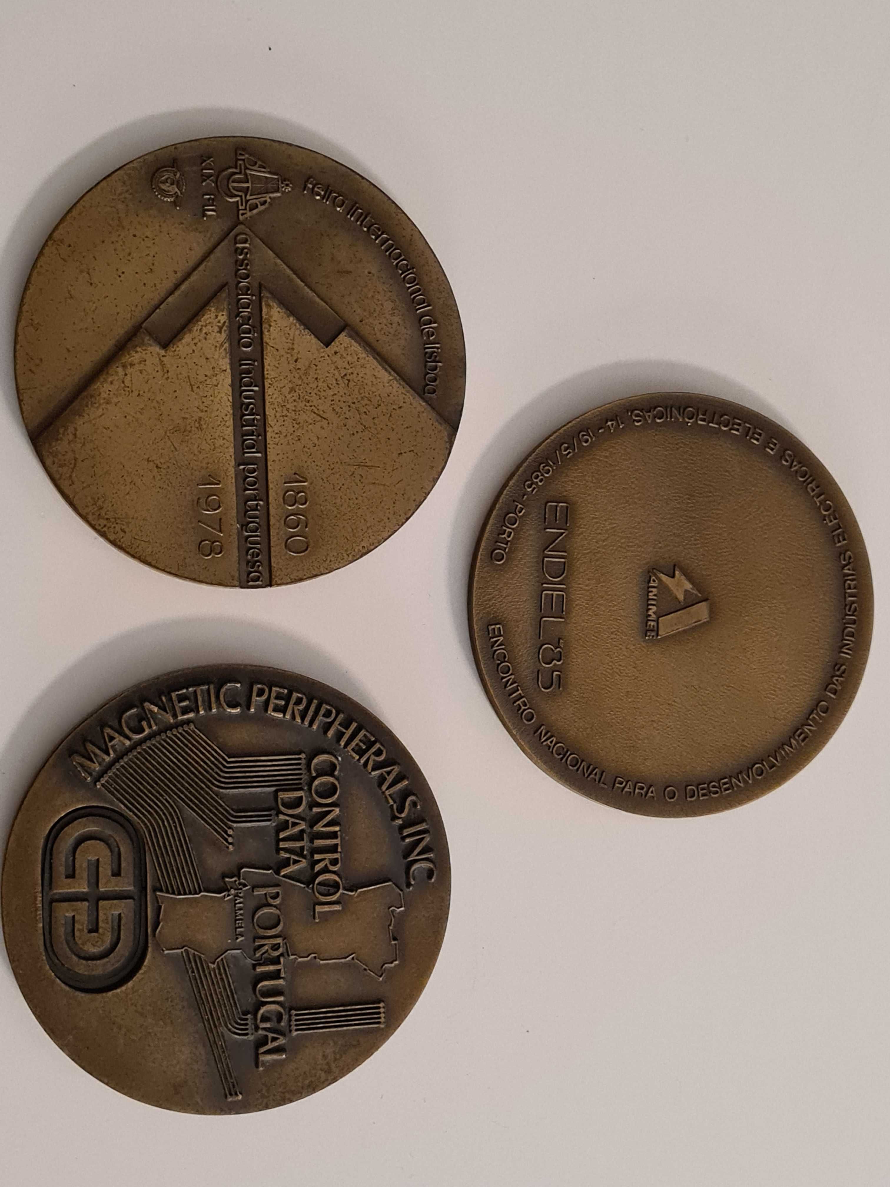 Conjunto de medalhas comemorativas - empresas diversas