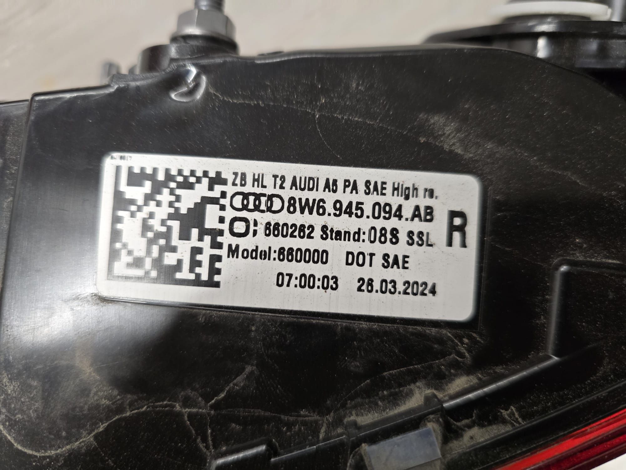 Lampy przód i tył Audi RS5 2024 USA