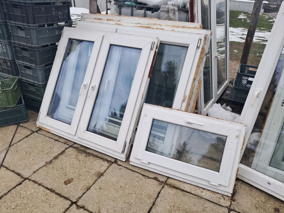 Sprzedam Okna PCV Biale dwuszybowe