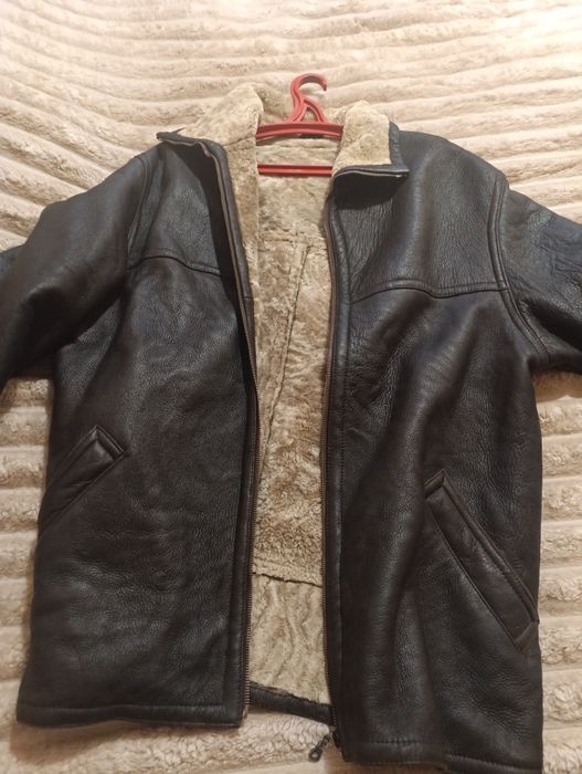 Мужская дубленка на цигейке