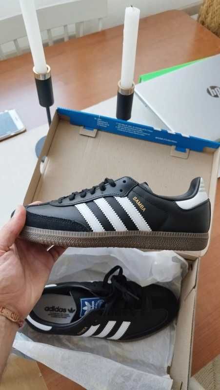 Nowe\B75807*adidas^SambaOG*|Czarny ButyUnisexTrampki.40,5