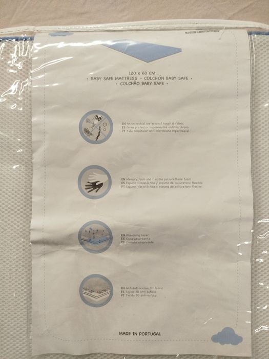 Colchão bebé 120x60 cm