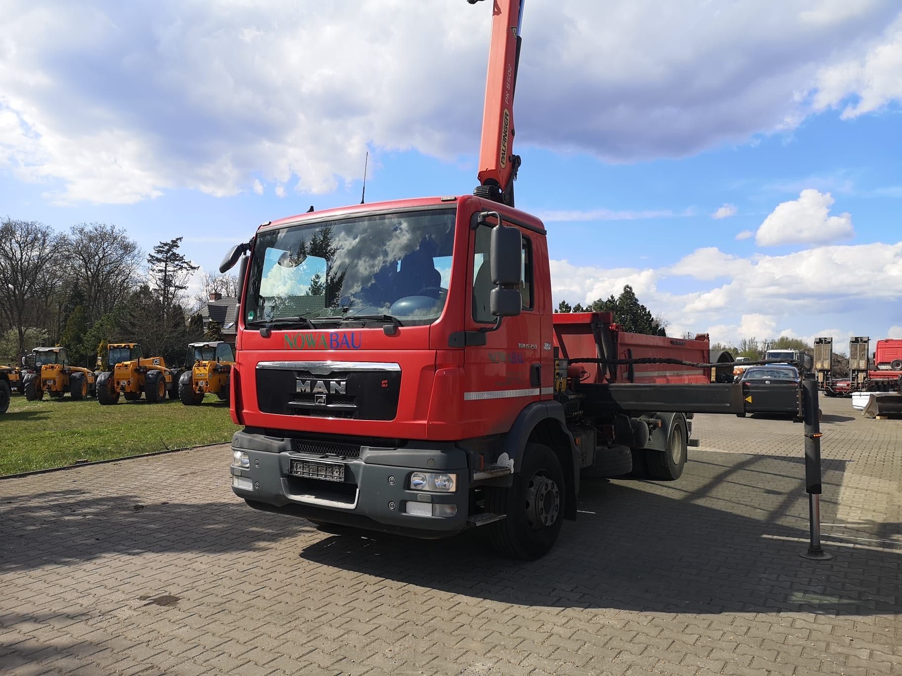 Man TGM 15.250 wywrotka z HDS rok 2011 samochód  ciężarowy