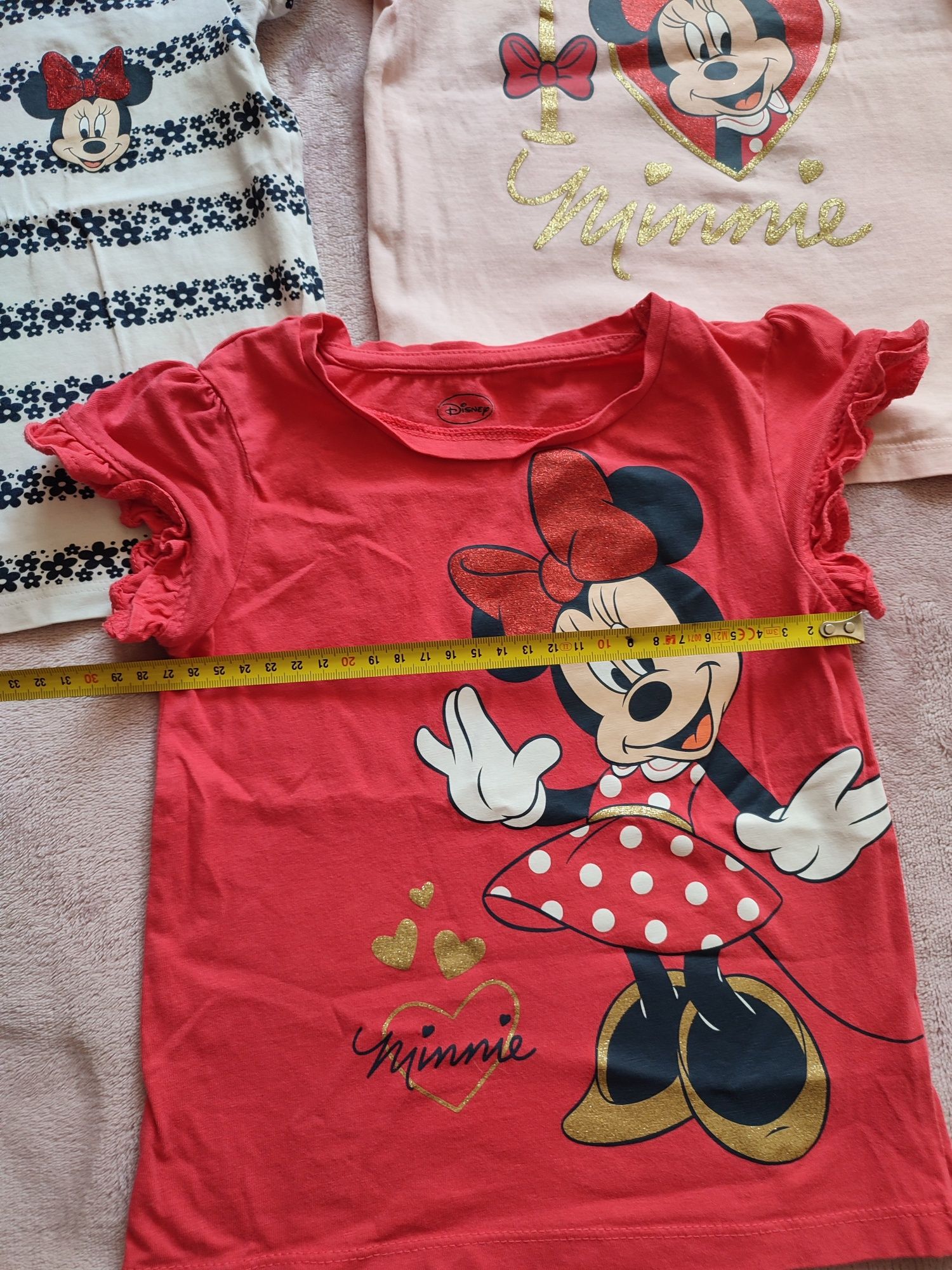Zestaw T-shirt koszulki na krótki rękaw dla dziewczynki c&a 98 110