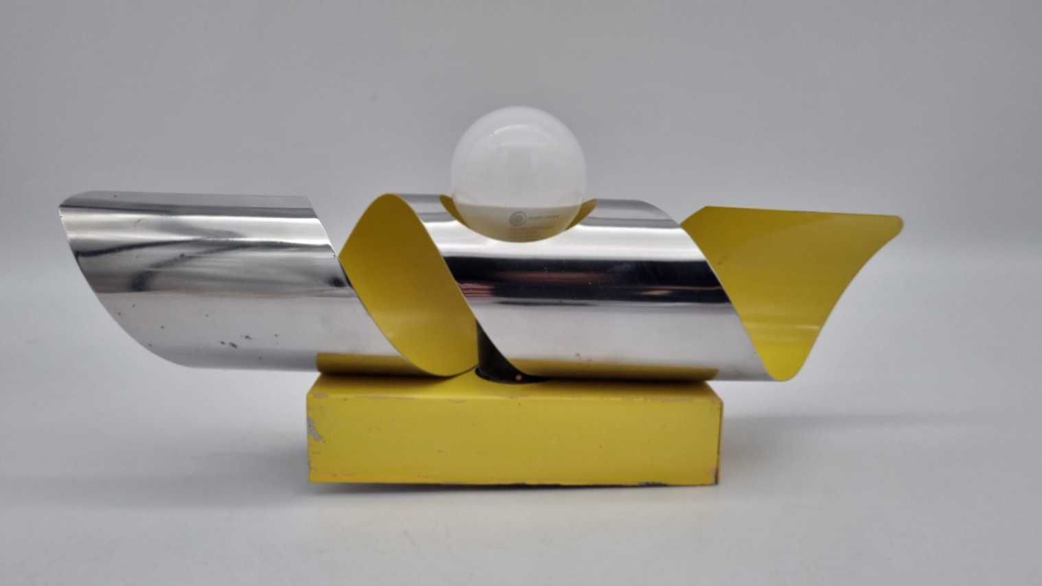 Kinkiet Space Age typ D1 00 lata 60 70 POLAM Bielsko Design PRL