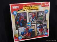 Puzzle Spiderman 4w1 MARVEL marki TREFL
