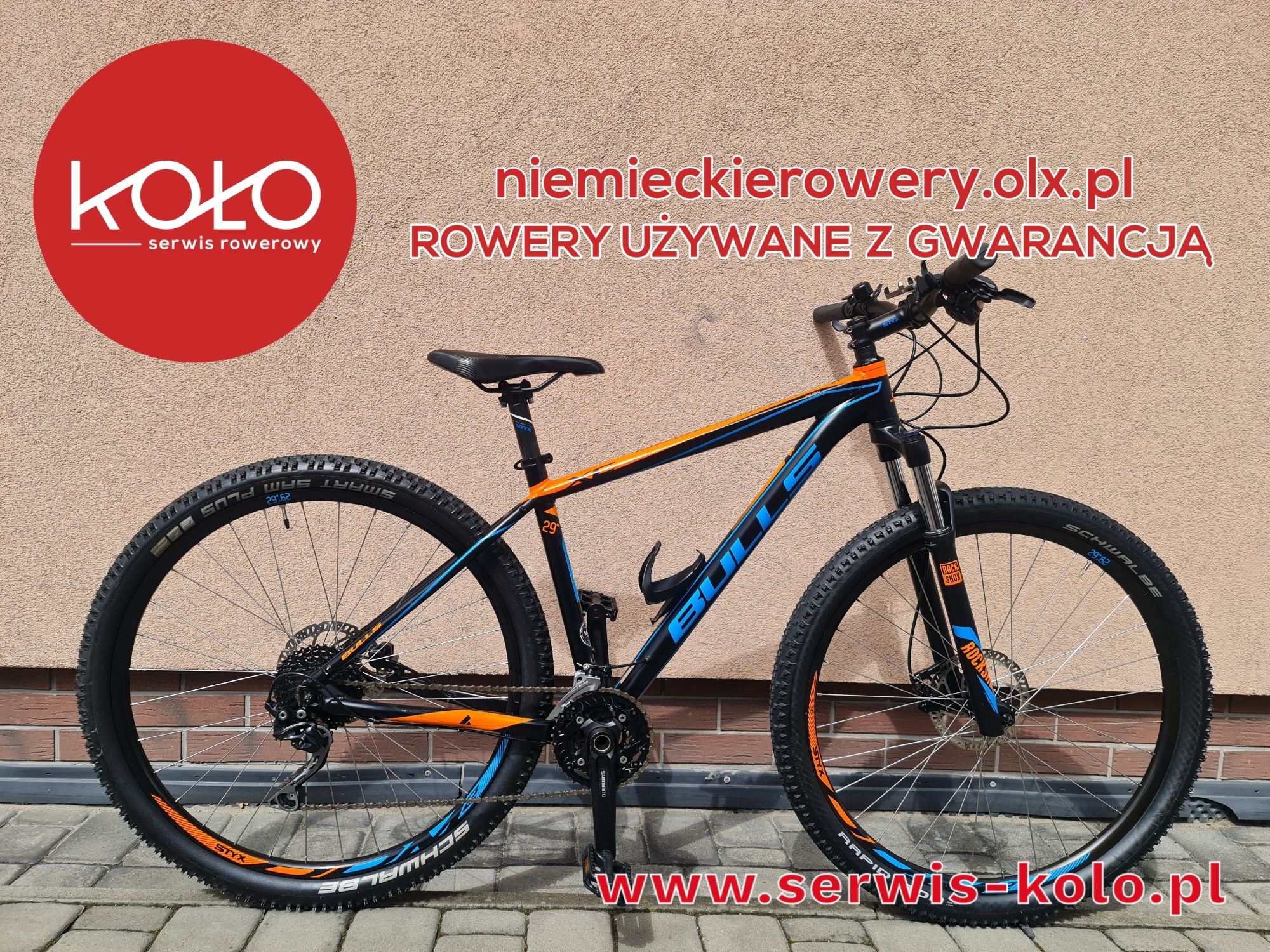 Rower górski MTB BULLS koła 29 SHIMANO DEORE rockshox okazja WYSYŁKA