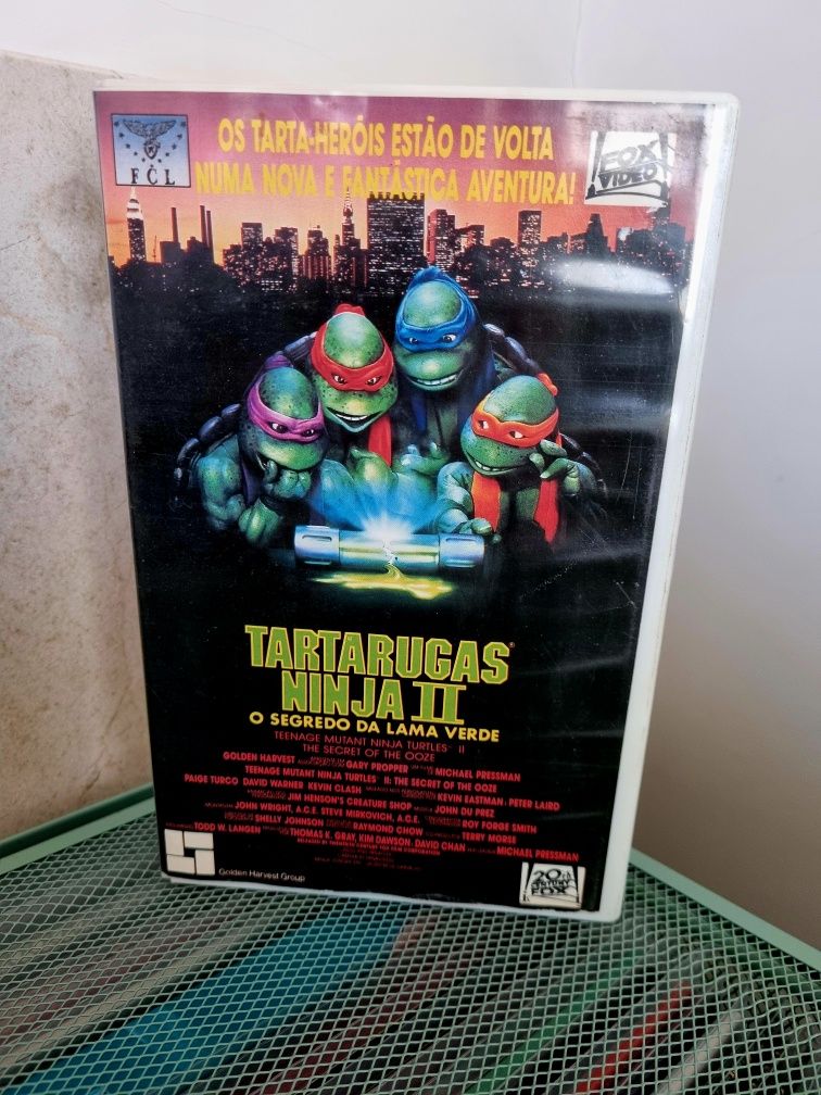 TMNT Tartarugas Ninja II - O Segredo da Lama Verde filme VHS português