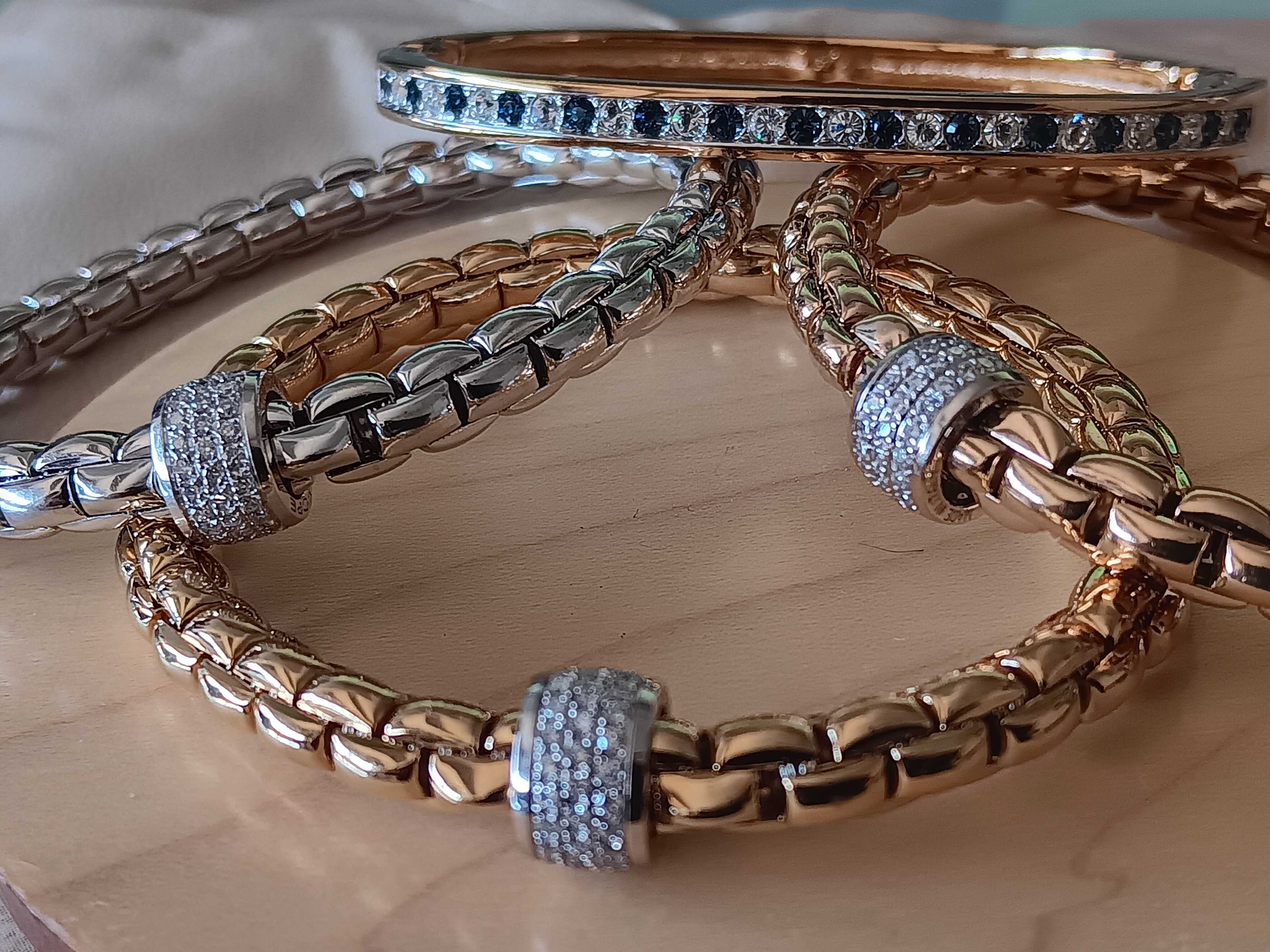 Conjunto 4 Pulseiras Swarovski