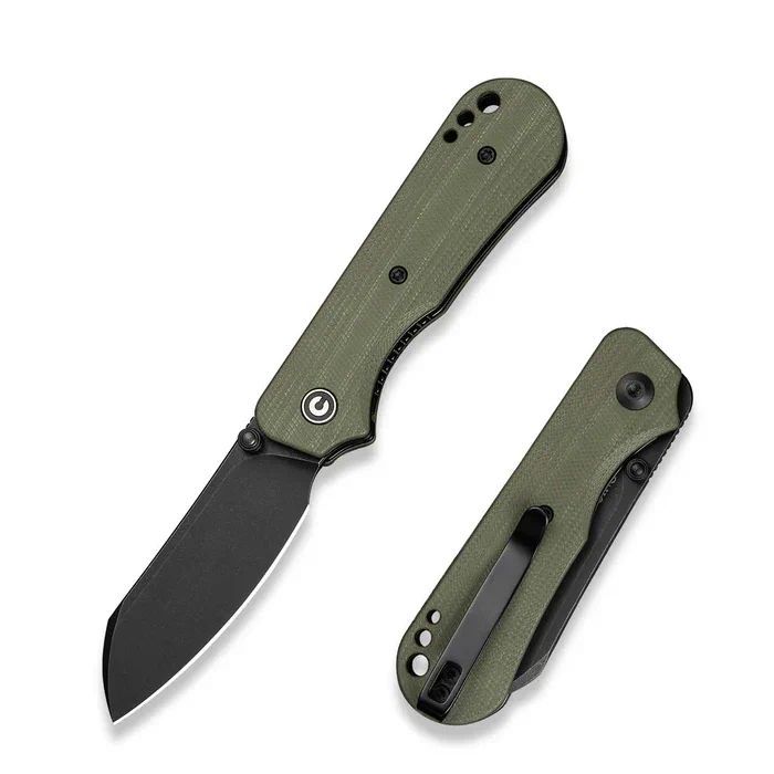 Nóż składany Civivi Crabby OD Green G10, Black Stonewashed 14C28N by