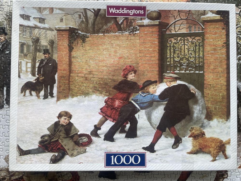 Puzzle Wadingtons 1000 zabawa dzieci zima