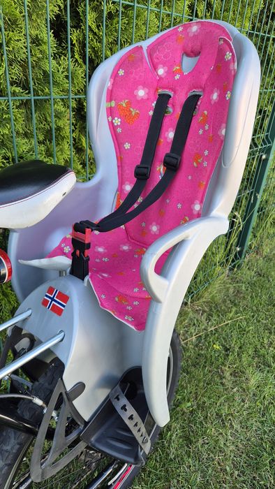 Dziecięcy fotelik rowerowy HAMAX Kiss do 22kg; stan bdb