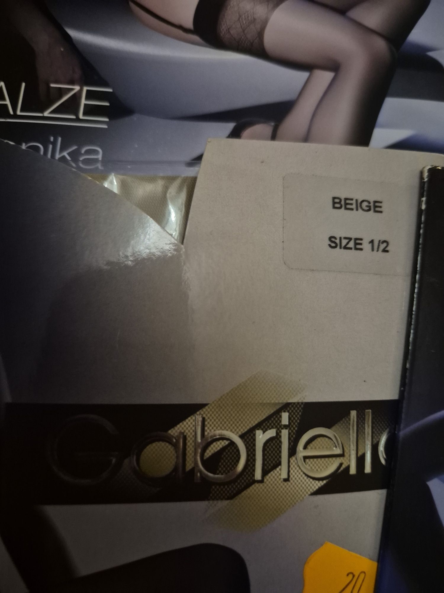 6pack pończoch 1-2 Gabriella nowe calze lycra
