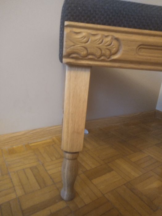 Dębowa Ławeczka, stołek, pufa nowa