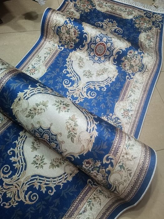 Dywan chodnik 300x80 turecki ,antyposlizg KWIATY chaber/krem