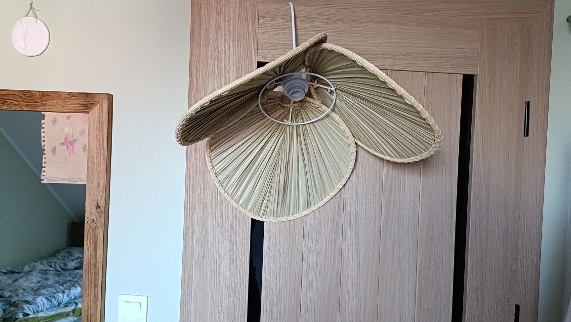 Lampa sklum kilda bambus Boho liść kokosa