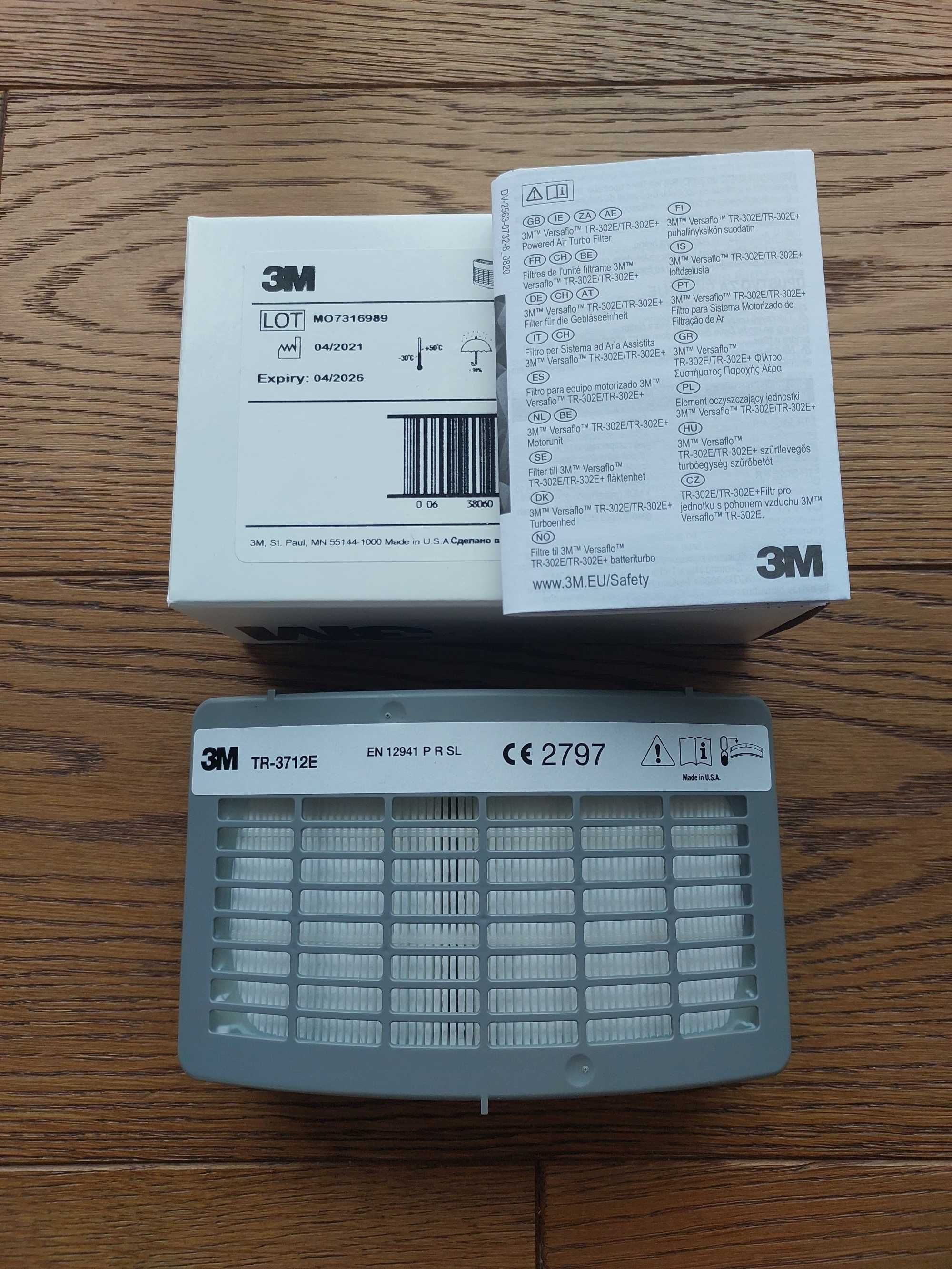 Filtr przeciwpyłowy TR-3712E do Versaflo TR-300+ 3M - made in USA