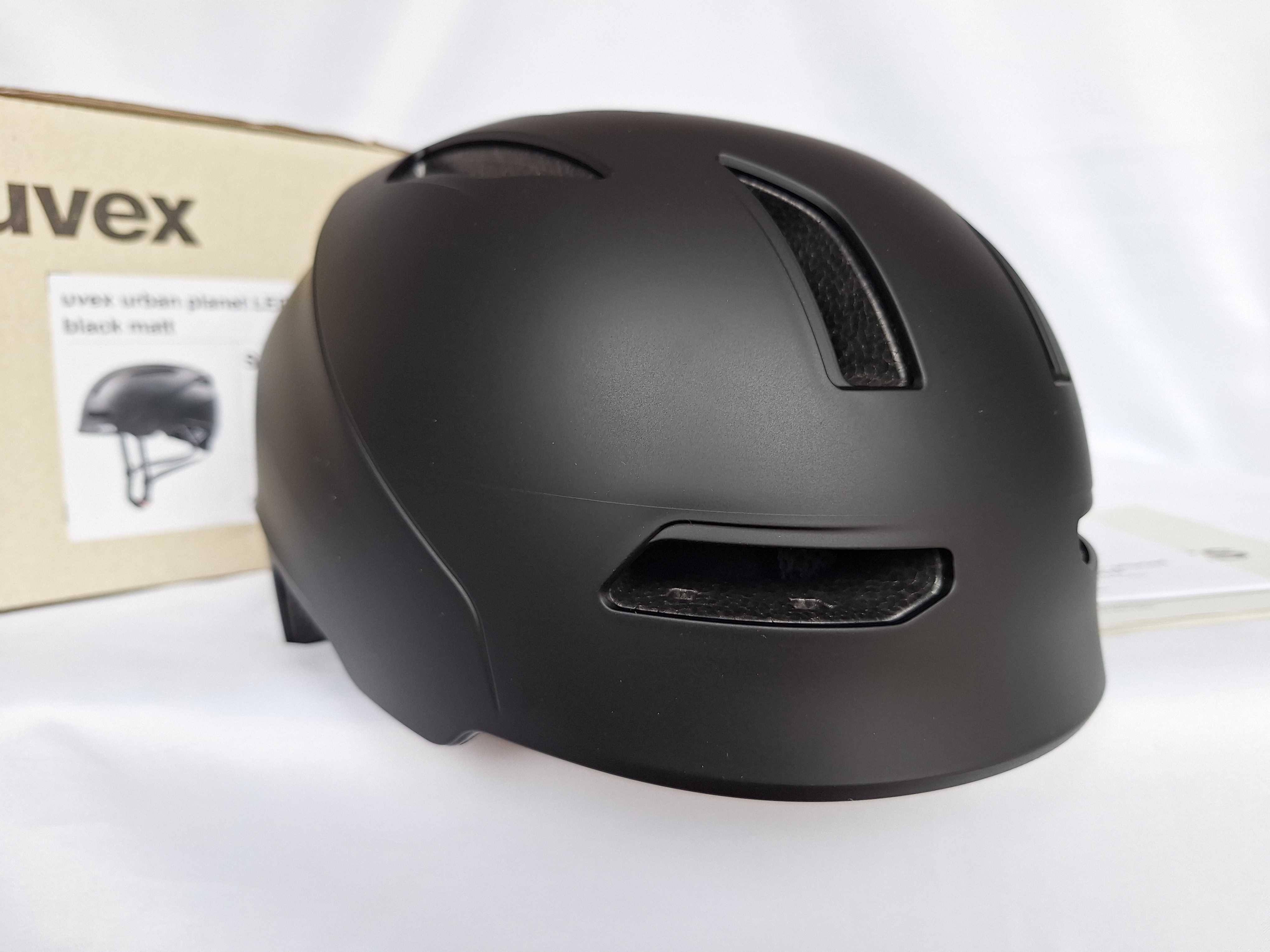 Kask rowerowy Uvex Urban Planet LED Black Matt L 58-61cm