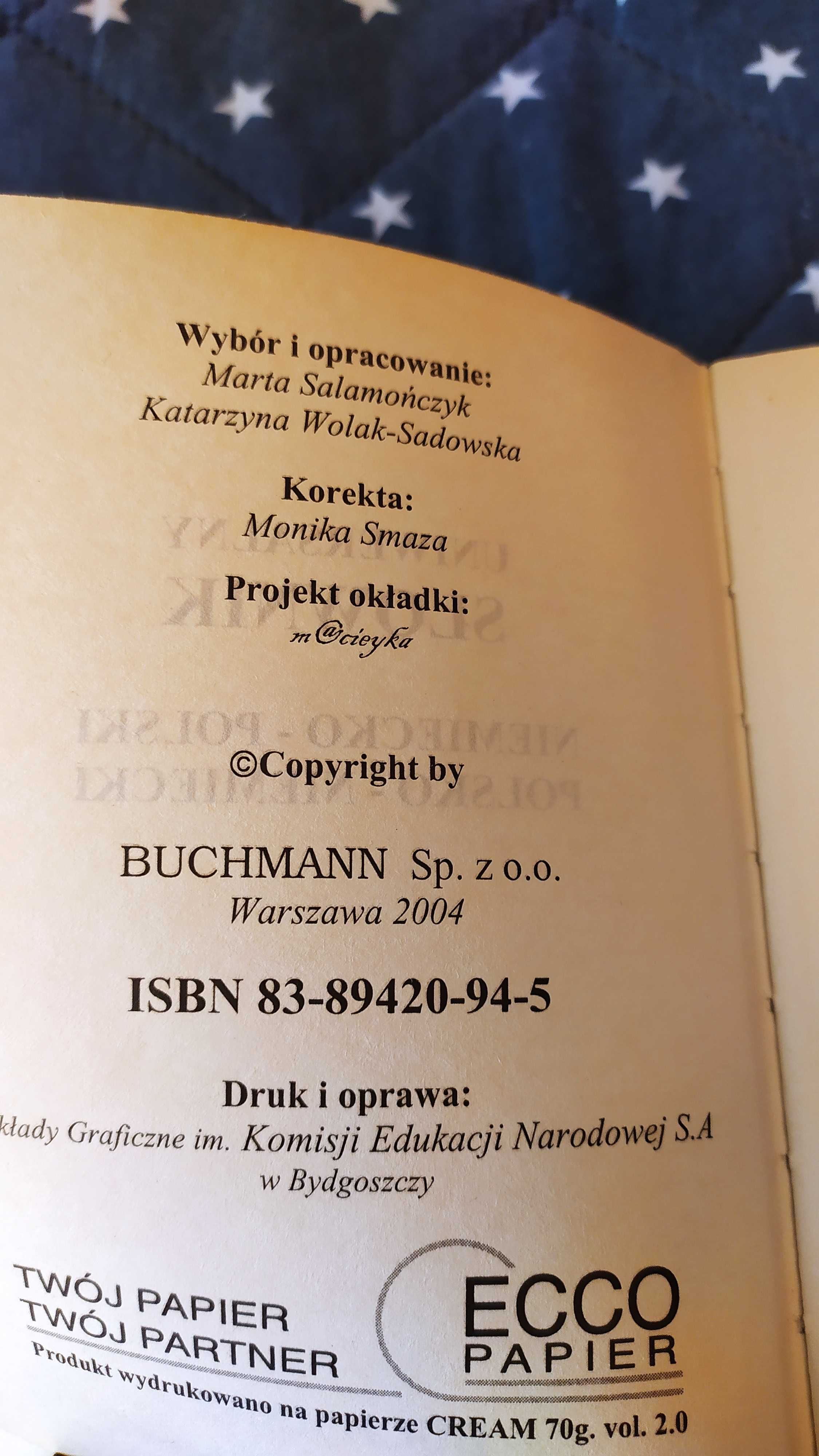 slownik niemiecko -polski buchmann