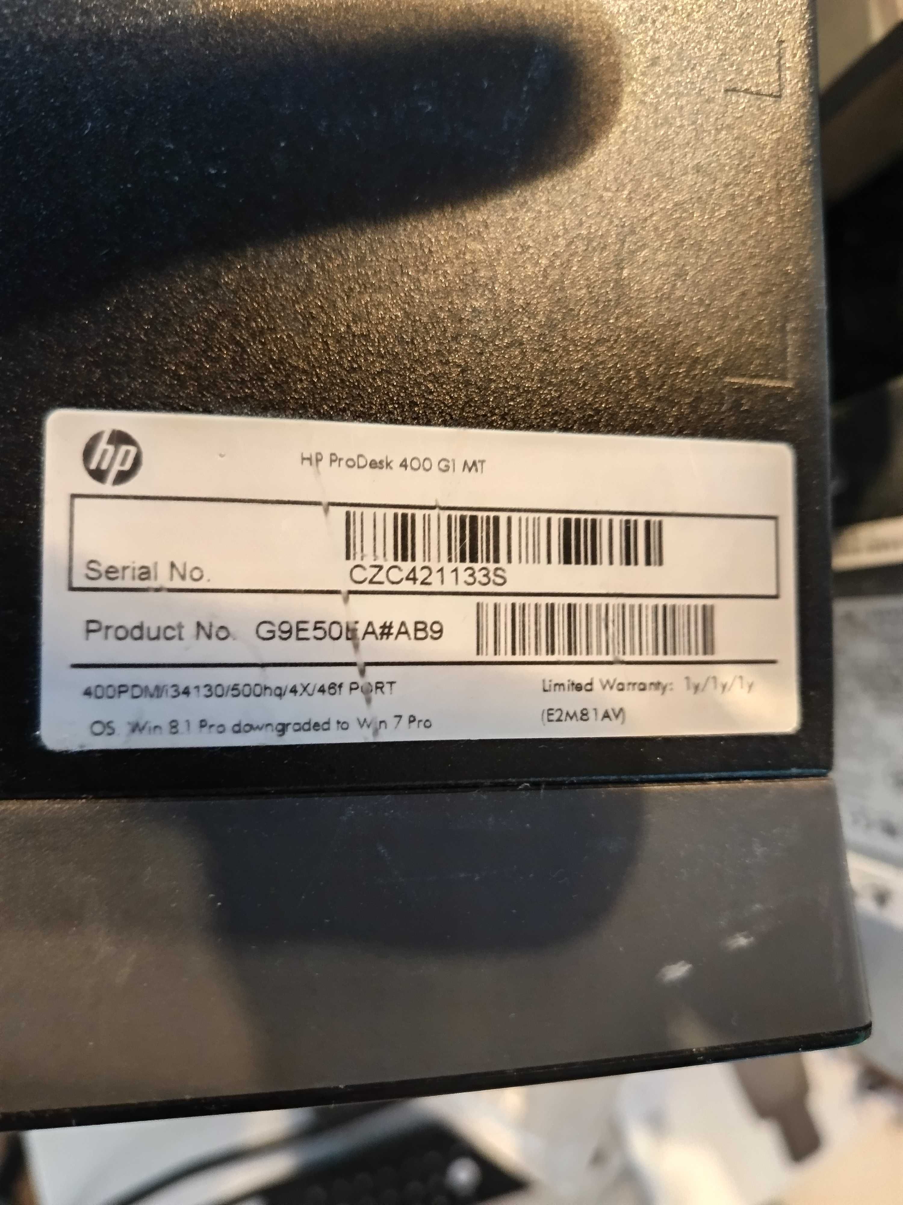 PC HP I3 4130 3,40 Mgz, DISCO SSD 250GB+ SATA 500GB, Memória 4Gb