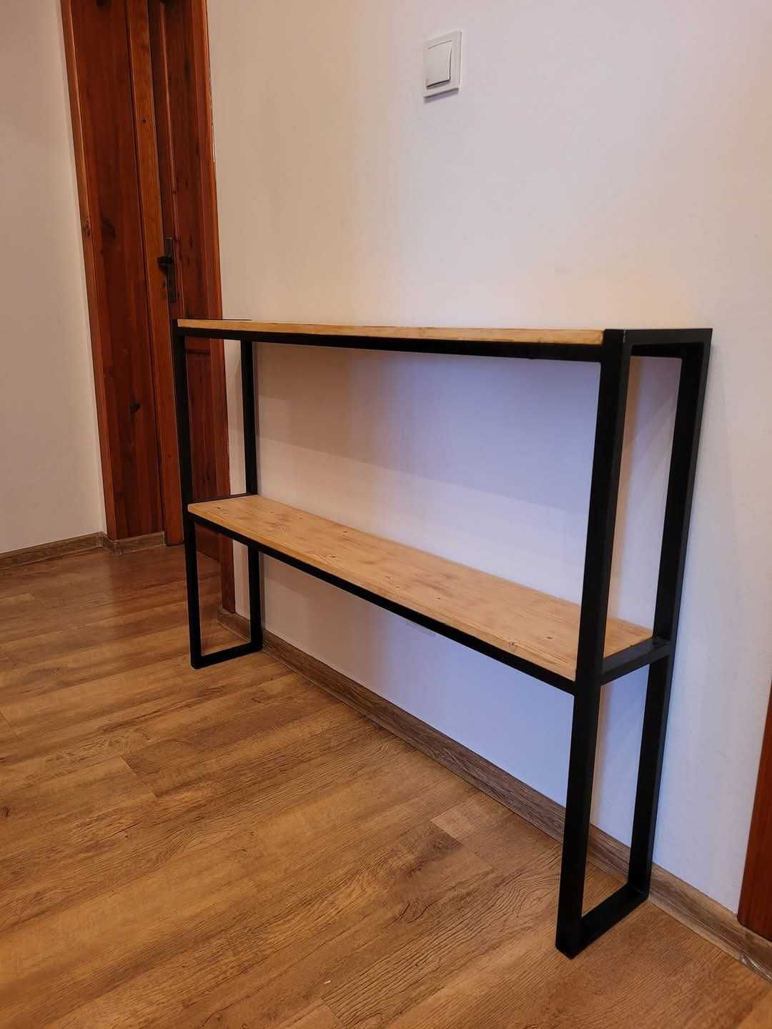 Konsola loft industrial dwupoziomowa