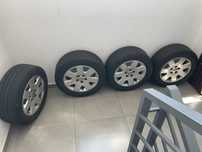 Продам 4 б/в диски 7Jx16 ET39 5x110 Opel з резиною 225/55 R16
