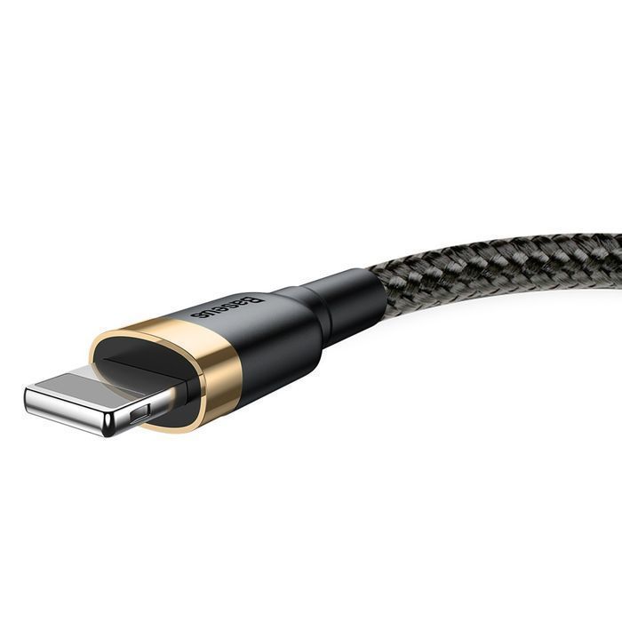 Baseus Cafule Kabel USB Lightning - QC 1.5A 2M Czarno-Złoty