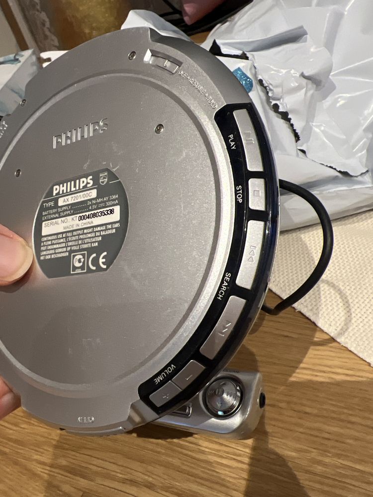 Cd player philips ax720I super slim ultra lite