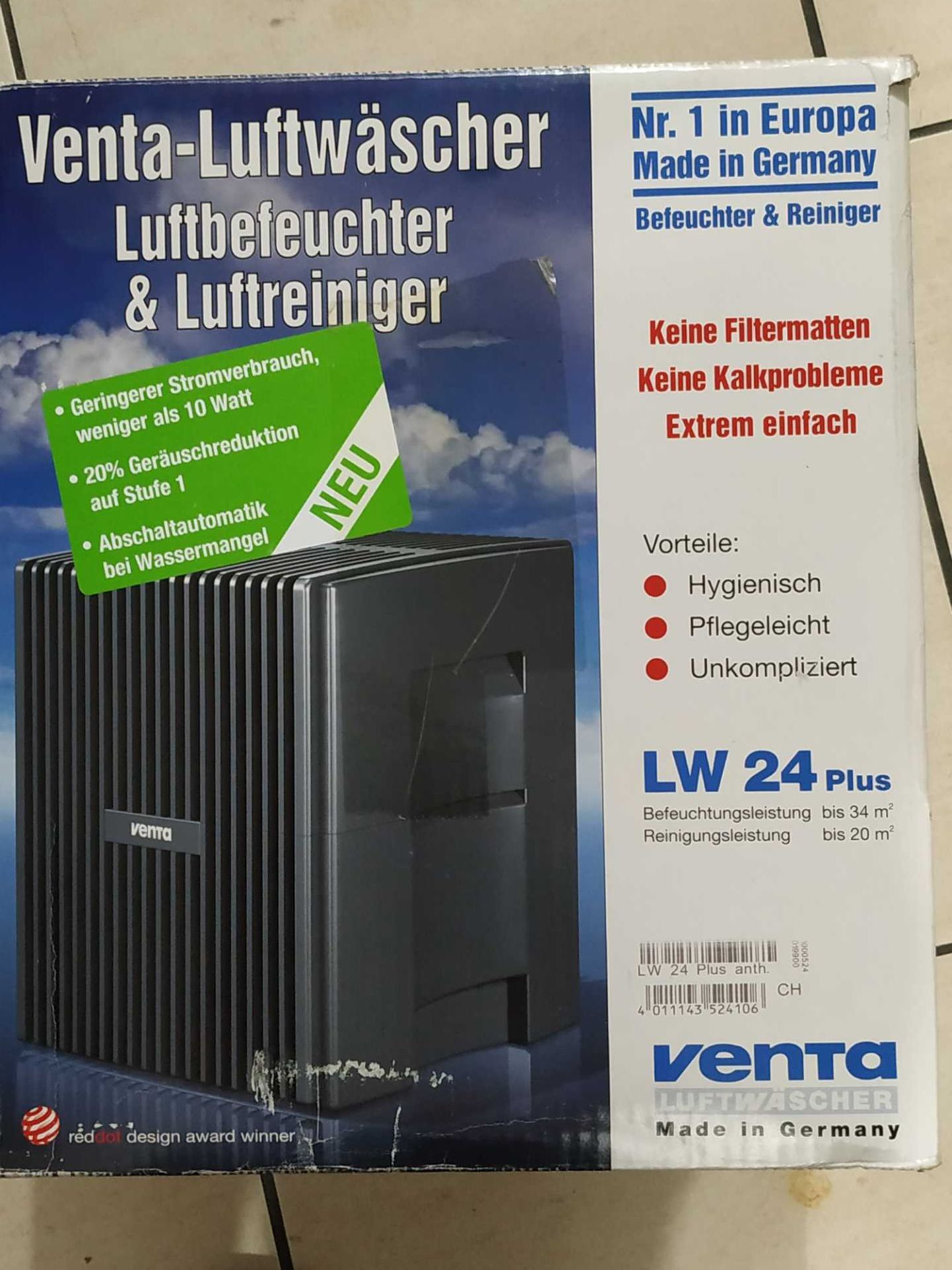 Humidificador e purificador VENTA LW 24 Plus