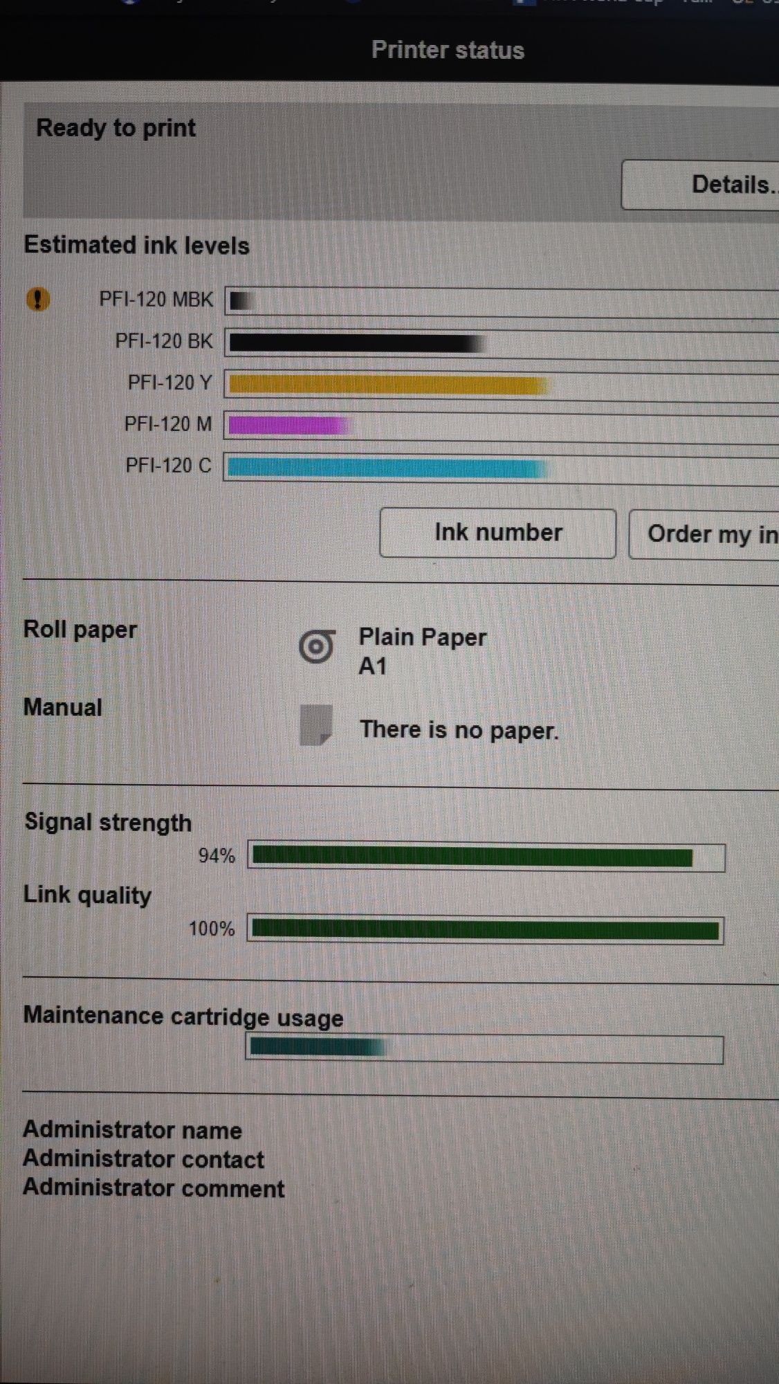 Ploter kolorowy ImagePROGRAF CANON TM-300 jak nowy z podstawą(komplet)