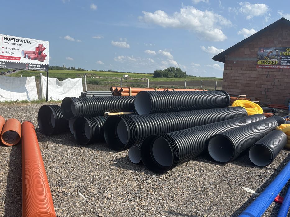 Rury na przepust mostek karbowane fi 400,500,600,800 na METRY