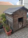 Ofereço casa em madeira para cão
