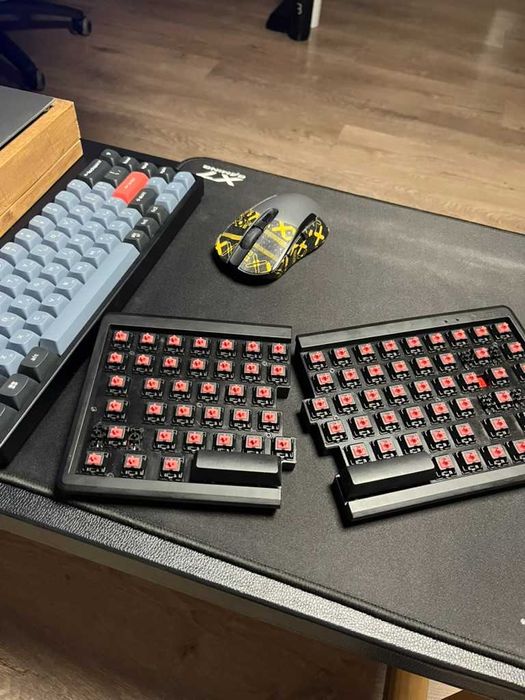 Сплит механическая клавиатура mistel barocco cherry mx red