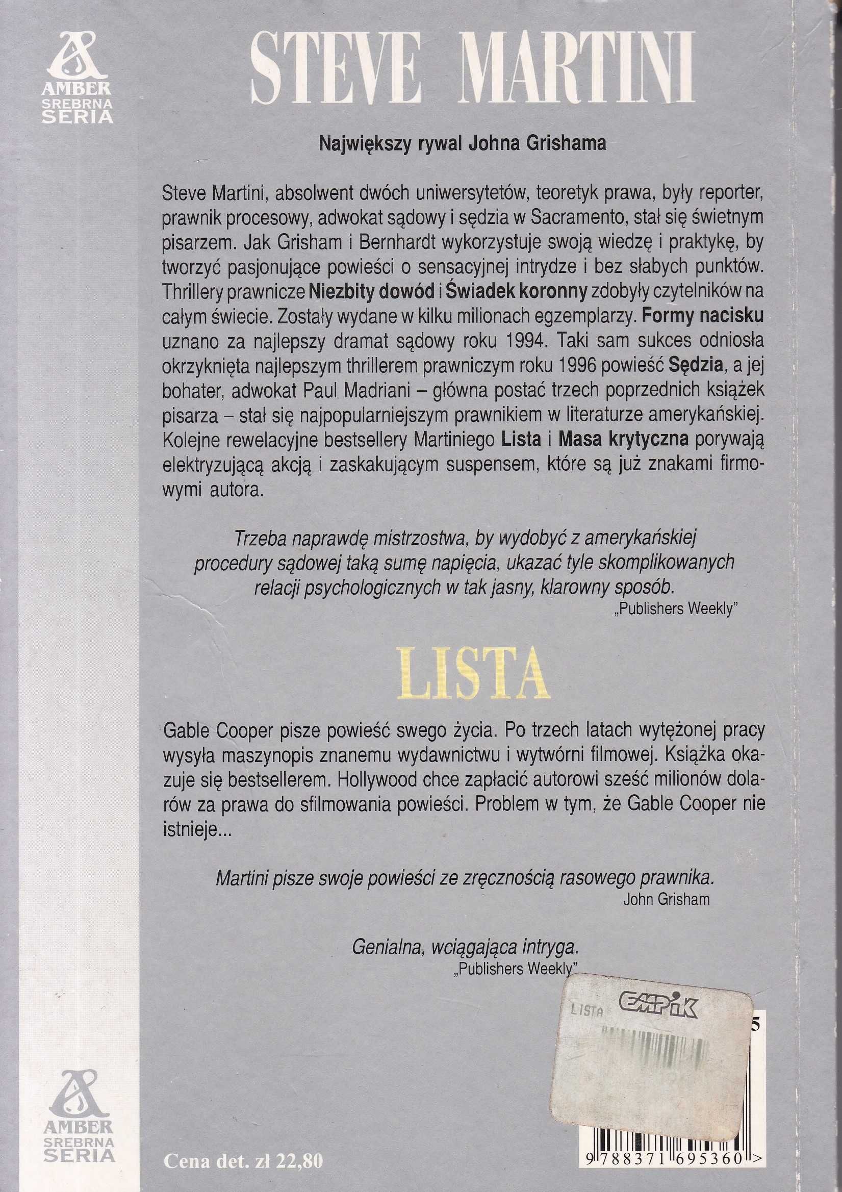 Lista - Steve Martini