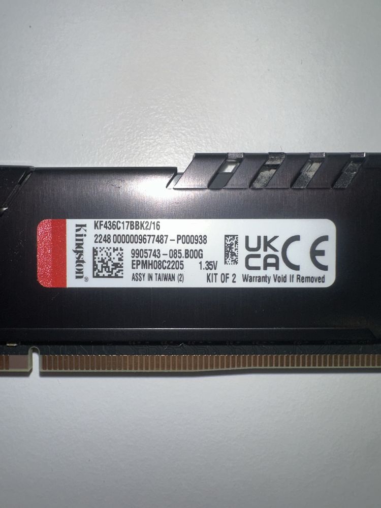 Оперативна пам’ять Kingston DDR4 8GB 3600MHz HyperX Fury